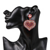 Fashionable trend earrings heart shaped, accessory, suitable for import