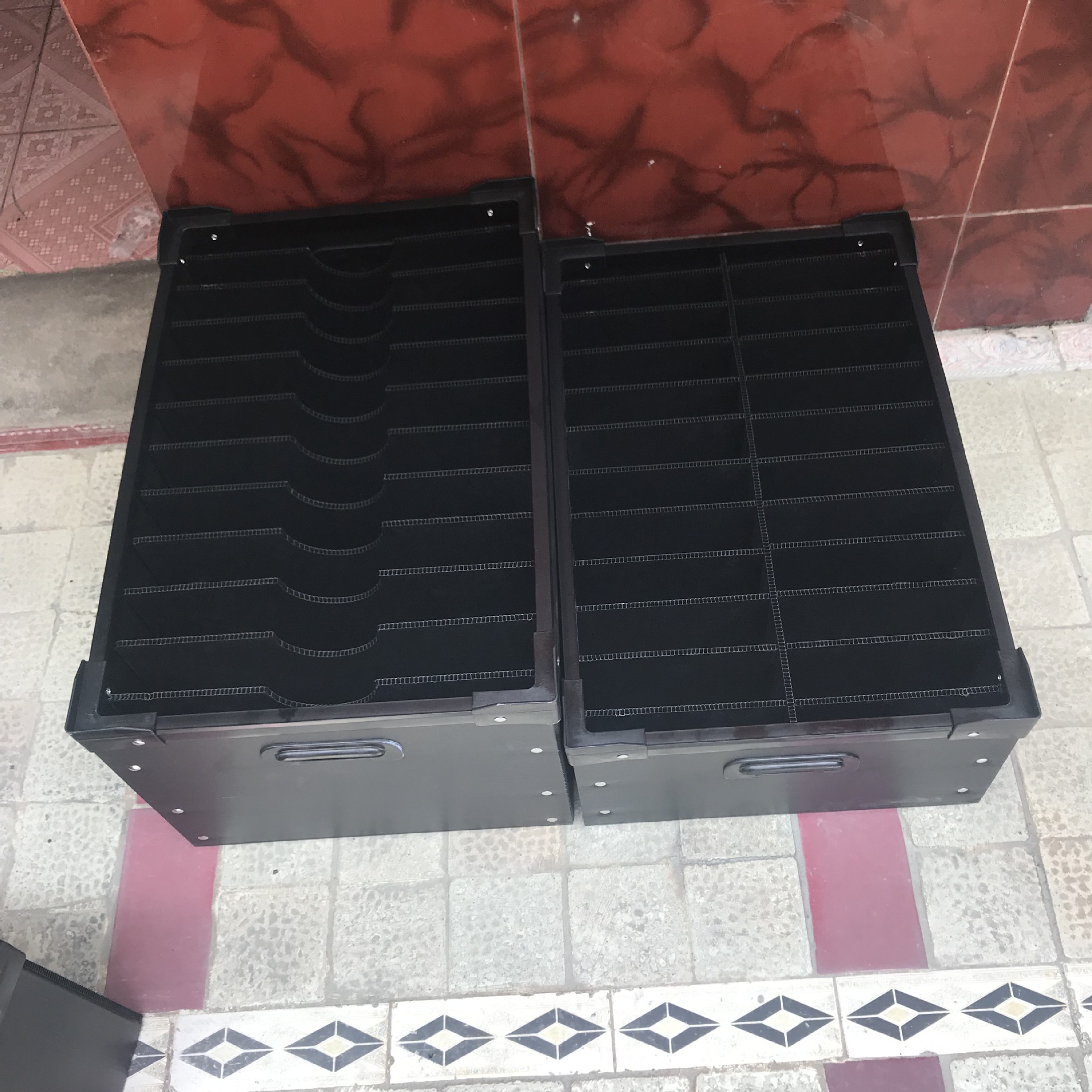 东莞塑料中空板箱 深圳静电万通板骨架箱 佛山塑胶瓦楞板周转箱