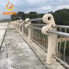 【铸造石景观护栏】桥梁护栏铸造石护栏泰科石立柱不锈钢栏杆厂家