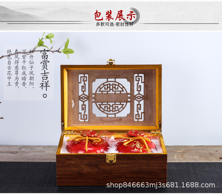 China Red High-end Tea Cans Custom Gift Box Dahongpao Small Flower Window Sealed Cans Tea Cans