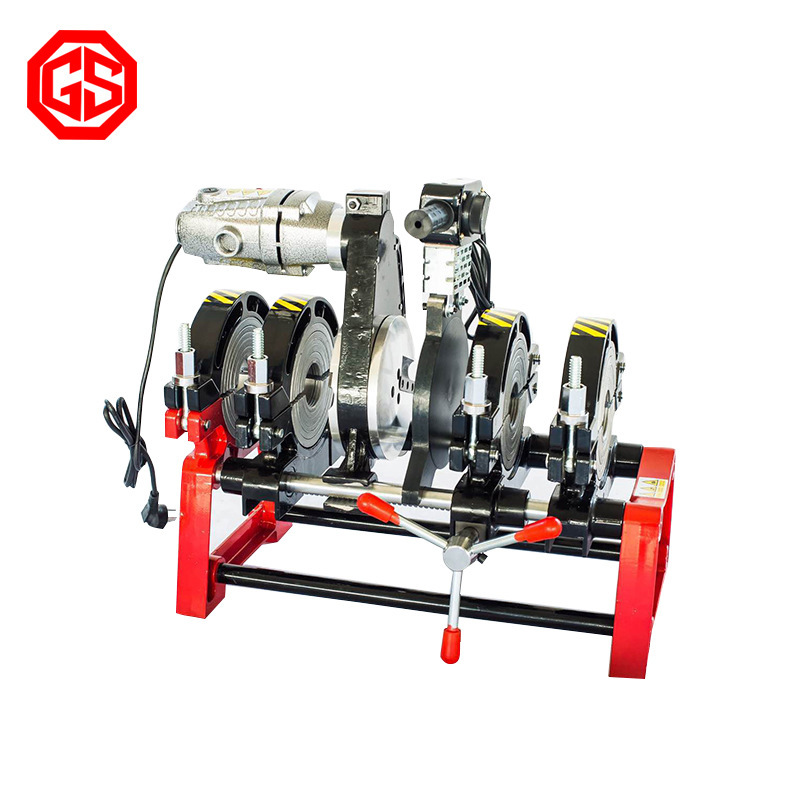 63-160 double-column hand butt welding machine four-ring card butt welding machine PE pipe hot melt machine PE butt welding machine