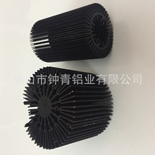 厂家定做 6063铝合金散热器型材 太阳花散热器 梳子散热片