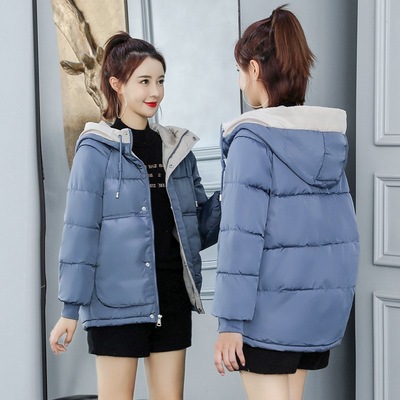 A generation of fat 2019 Autumn and winter Korean Edition Dongdaemun Easy bf Student cotton padded clothes ins Bread wear coat