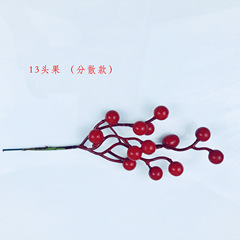 Cross-border exclusive Christmas tree decorations: Artificial red berry ornaments, foam red berry strings, and small simulated red berries—wholesale available.