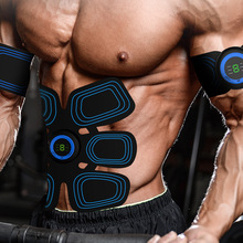 新款显屏三件套健身仪 懒人收腹机家用男士肌肉训练ems健腹训练器