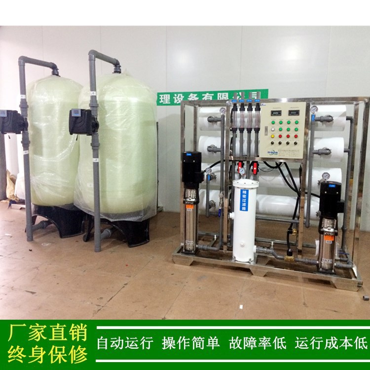 福建漳州反渗透设备 一级反渗透纯净水处理设备 2t二级RO反渗透