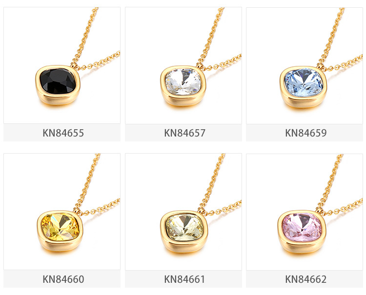 Titanium Steel 18K Gold Plated Korean Style Necklace display picture 3