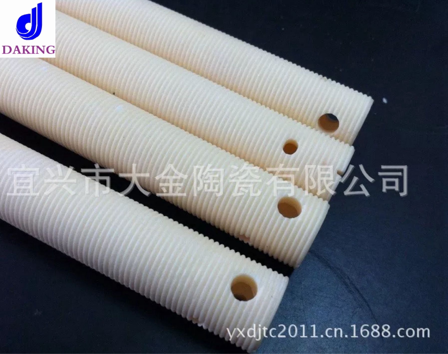 95氧化铝陶瓷管陶瓷螺纹管99瓷螺纹管99瓷绕电热丝管电阻器陶瓷