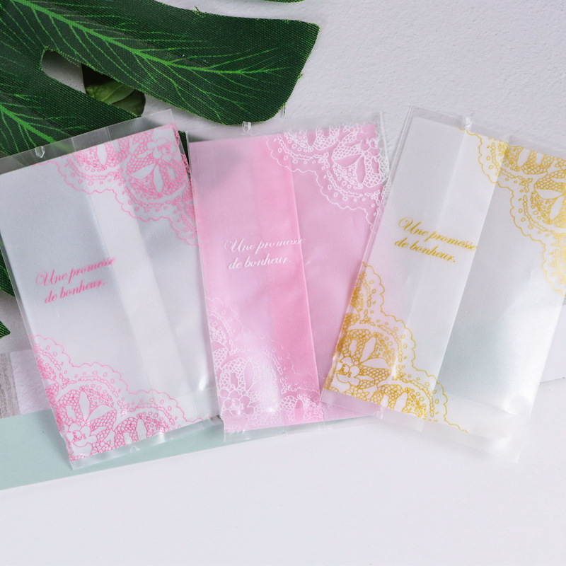 烘焙雪花酥包装袋子曲奇饼干牛轧糖饼干机封袋透明磨砂月饼包装袋