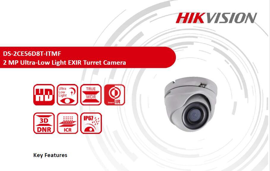 DS-2CE56D8T-ITMF海康纯英文机海外版2MP Ultra-Low Light