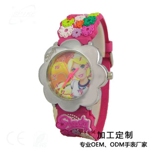 Foreign trade cross-border supply of new 3D children's watches student cartoon silicone watches quartz toys watch