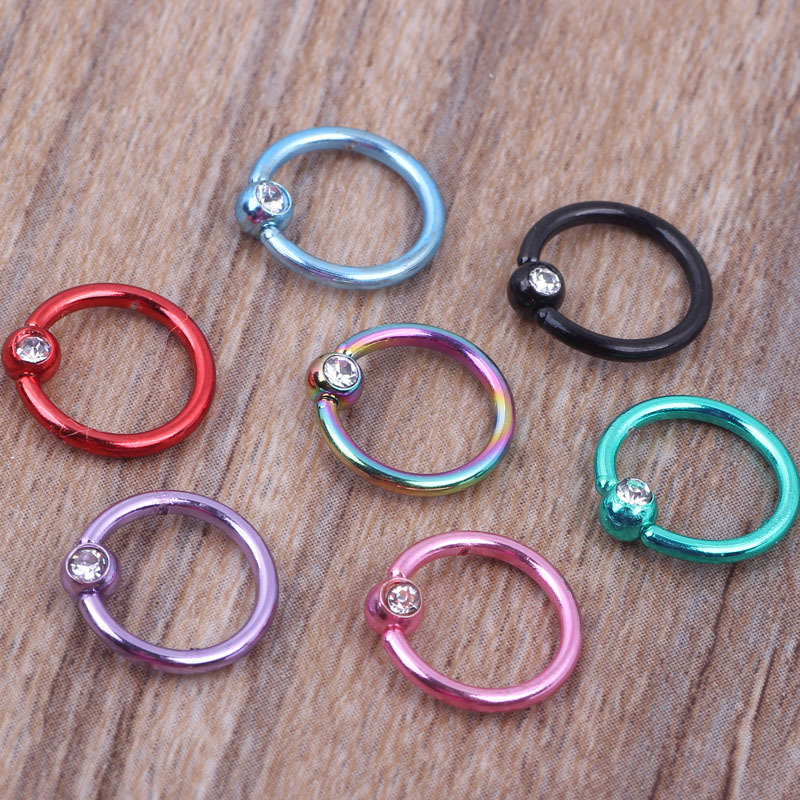 Stainless Steel Nose Septum Ring Closed Seamless Hoop Cartilage Earring 2022 Summer detail image 9