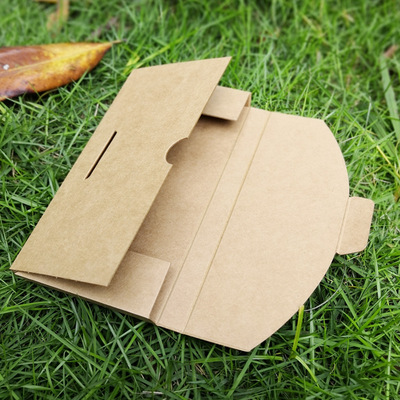 信封式皮夹手机壳包装 不用折硬纸盒 苹果华为手机套包装盒子现货|ms