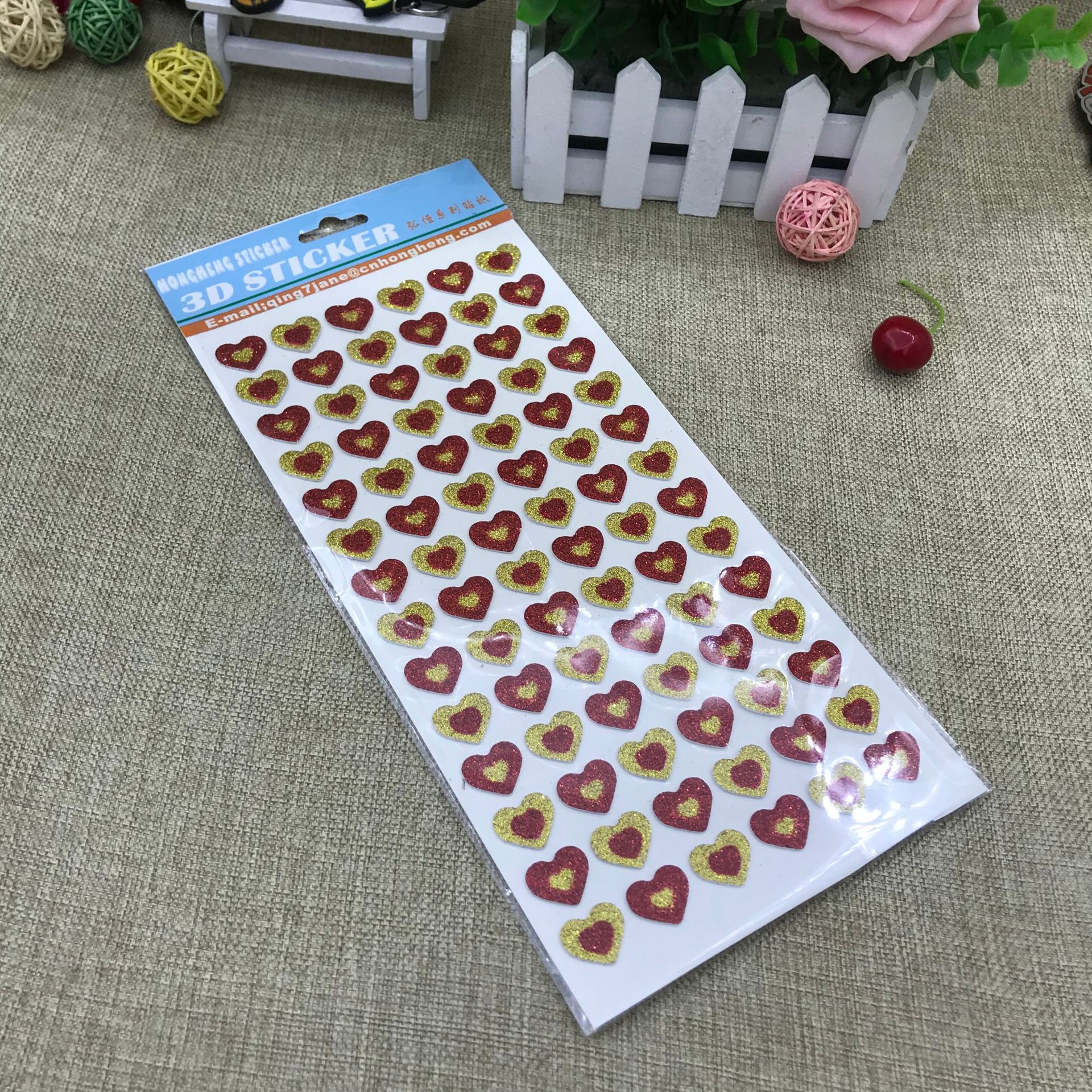 可定制EVA金粉贴3DEVA贴儿童节日装饰礼品赠品