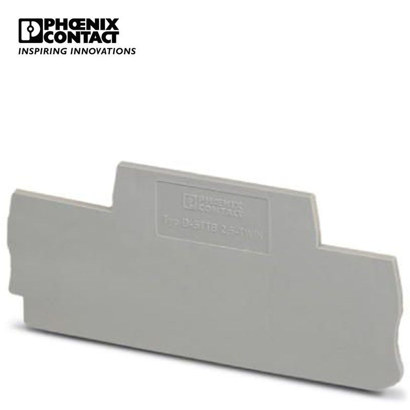 菲尼克斯接线端子端板隔板挡片 D-STTB 2,5-TWIN-3038558