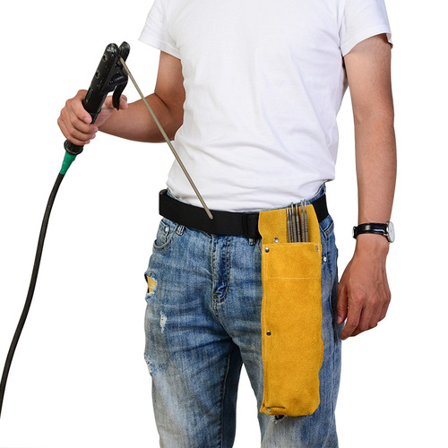 Amazon thickened waist bag high-altitude hardware welding apron anti-heat wear-resistant electrode tool bag