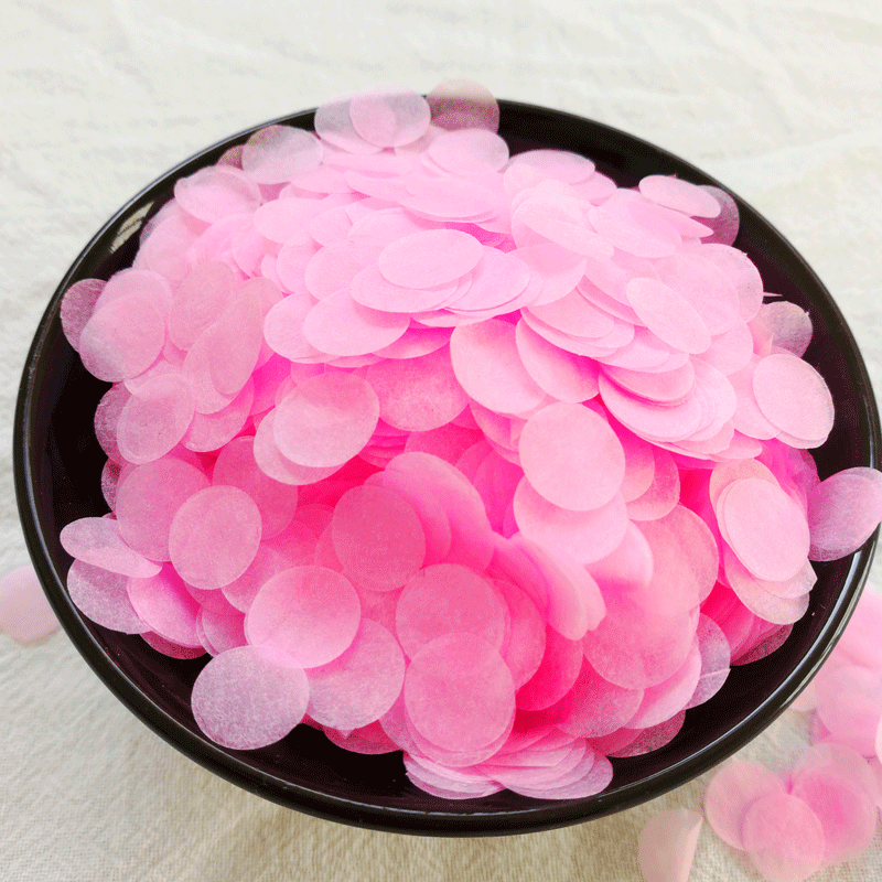 1cm 单色纸屑 彩色圆片纸屑 填充气球抛洒纸屑 彩色拷贝纸屑片