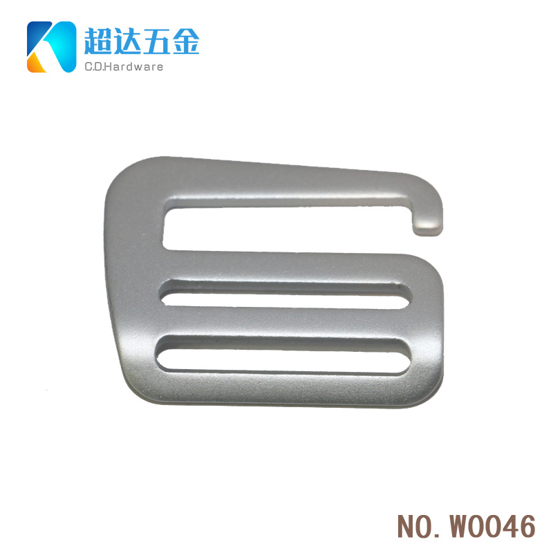 【W0046】寸半箱包五金9字扣配件 扁径压铸铝扣 目字包包调节扣具
