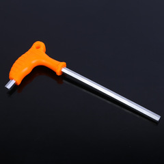 批發甬工拐杖型球頭內六角扳手 S2平頭六角加長T型丁字塑柄扳手