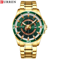 Curren/Carren 8359 Men's Casual Watch Waterproof Quartz Calendar Watch Steel Strap Business Watch for Men