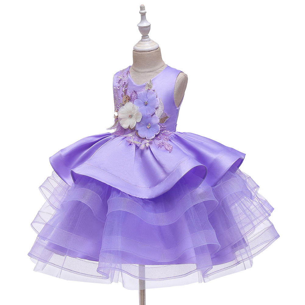 New Children's Dress Princess Dress Girls Pettiskirt Flower Girl Wedding Ceremony display picture 12