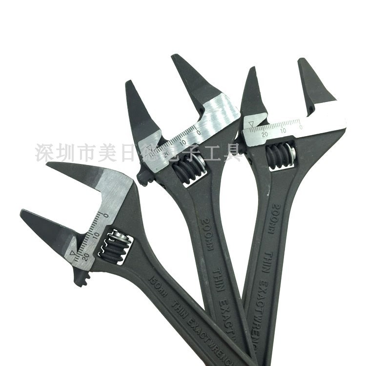 原装日本超越TOP|HT-200S/HT-150B/200B开口活动扳手 超薄直柄