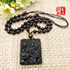 Square pendant, dragon-shaped decoration for beloved, necklace, wholesale