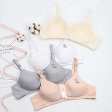 经典款二阶发育期内衣薄棉舒适无钢圈少女款文胸中学生a杯不凸点