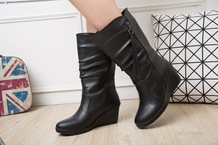 Bottes femme en PU artificiel - Ref 3355402 Image 11