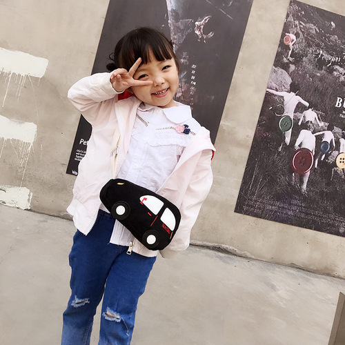 Korean Version Children's  New Spring Trend Mini Car Single Shoulder Crossbody Bag Personalized Accessory Bag for Girls