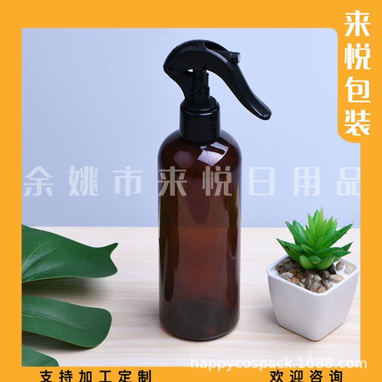 咖色喷瓶300ml小老鼠小喷壶美容美发喷雾瓶300ml浇花瓶