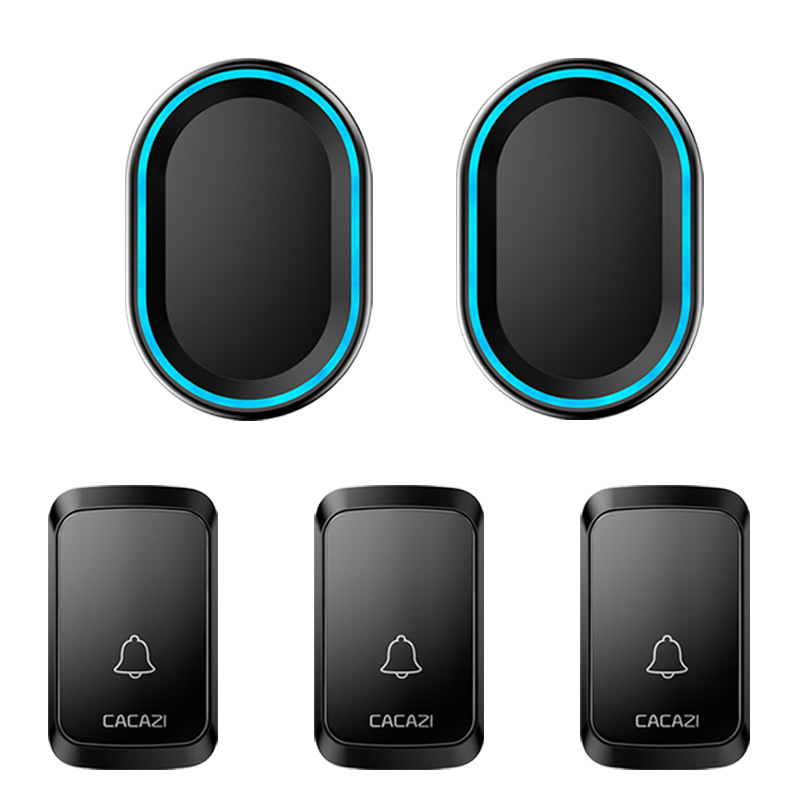 智能家用交流数码无线门铃 三拖二远遥控家用防水门铃 老人呼叫器