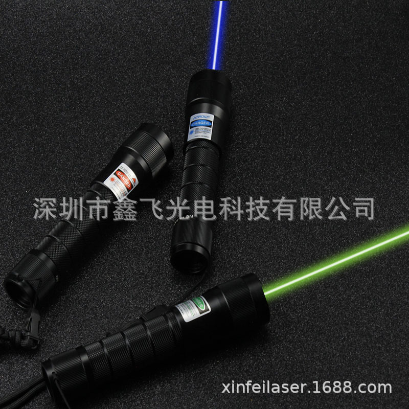 齐影新款防水绿光532nm光束激光手电蓝色红光手电红外线潜水专用