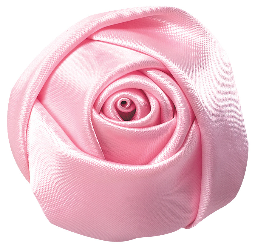 Cinta tejida a mano Rose Bud diámetro 6cm de ancho tridimensional Rosa flor accesorios DIY poliéster cinta flor brote