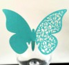 White colored paper with butterfly, wineglass, decorations on wall, cards, Amazon, 3D, wholesale