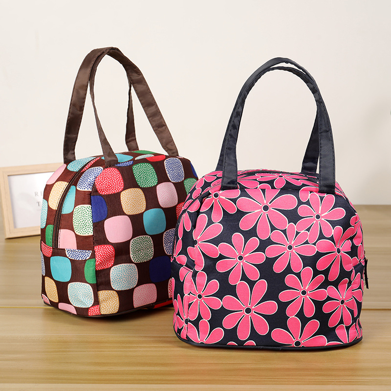 饭盒包手提午餐防水加厚手拎便当包饭盒袋便当盒带饭帆布保温袋子|ms