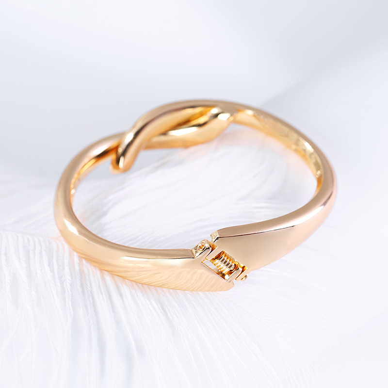 Simple Style Geometric Alloy Plating Womenu0027S Bangle