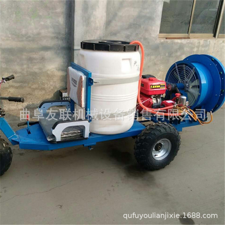 柑桔园风送打药车 农用三轮车式多喷头可调节风送打药机66