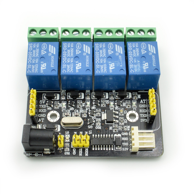 4 дорожных Four Road Relay Modules with Dot Open Powers Cable Pancidal TTL CXRDUINO 5V 10A