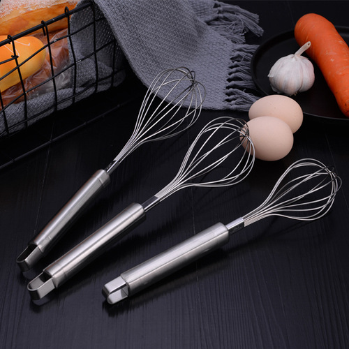 Stainless steel egg beater, dough mixer, milk frother, handheld egg beater/semi-automatic egg beater, baking supplies