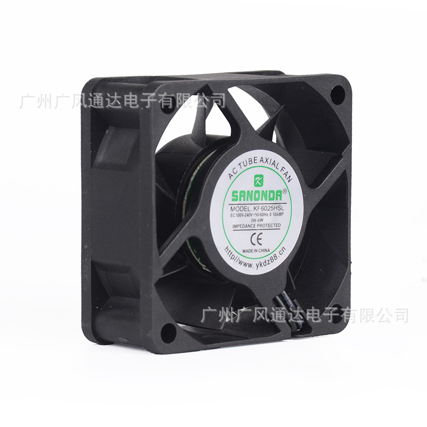 厂家直销EC6025散热风扇 直流交流通用风扇 6cm100-220VKF6025HSL