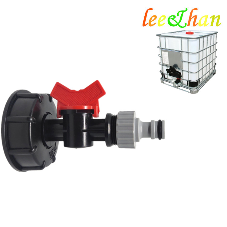 S60 * 6 rpm 3/4 pulgadas IBC tonelaje accesorios de conector de barril tonelaje conector de interruptor de barril tonelaje conector de manguera de jardín 62 conexión de filamento