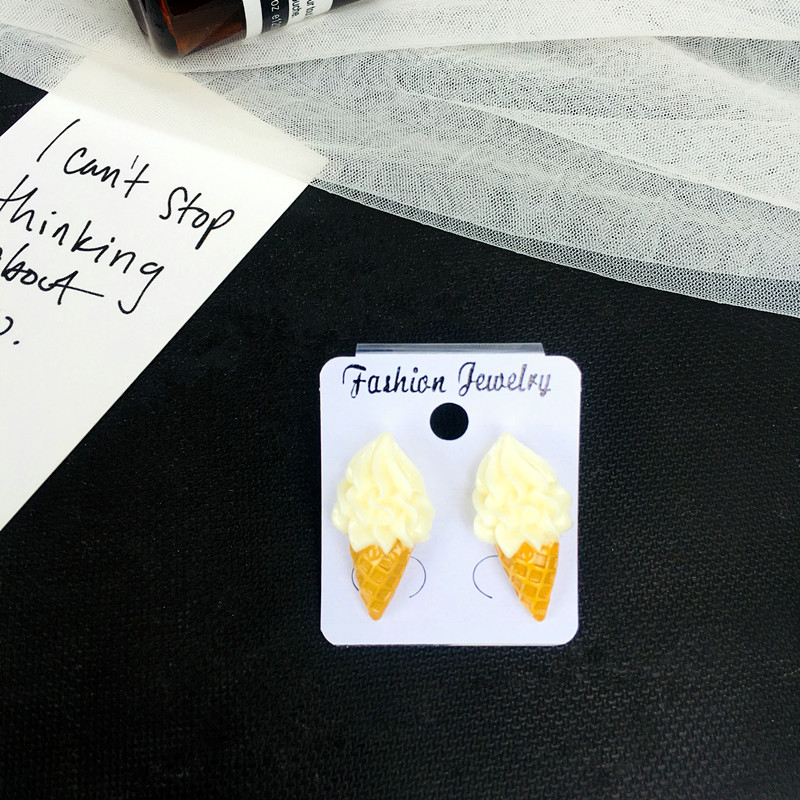 Daily Occasion 1 Pair Cute Ice Cream Resin Women's Earrings