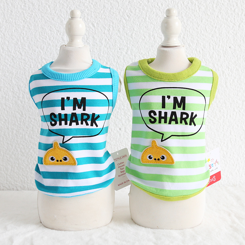 SHARK条纹背心