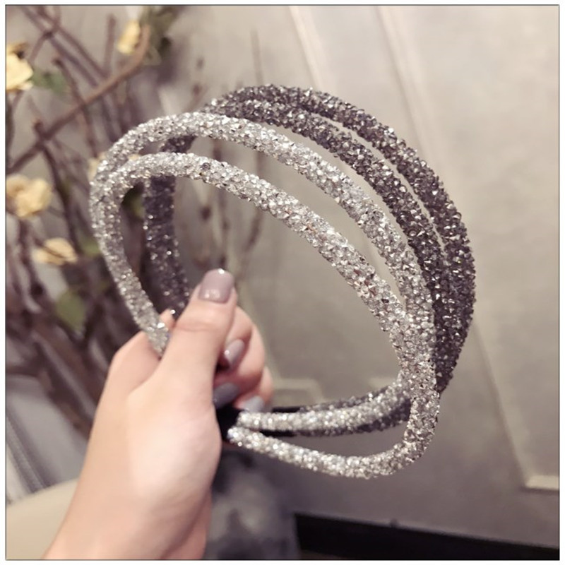 78g Weight Hair Band Hair Accessories Type 1 Piece Quantity Daily Occasion Rhinestone Material C Shape Pattern Women'S Gender Plating Design Simple Style Style Women's Simple Style C Shape Rhinestone Plating Hair Band 6
