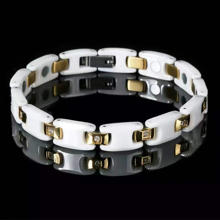 Titanium Steel and Tungsten Gold Bracelet 4