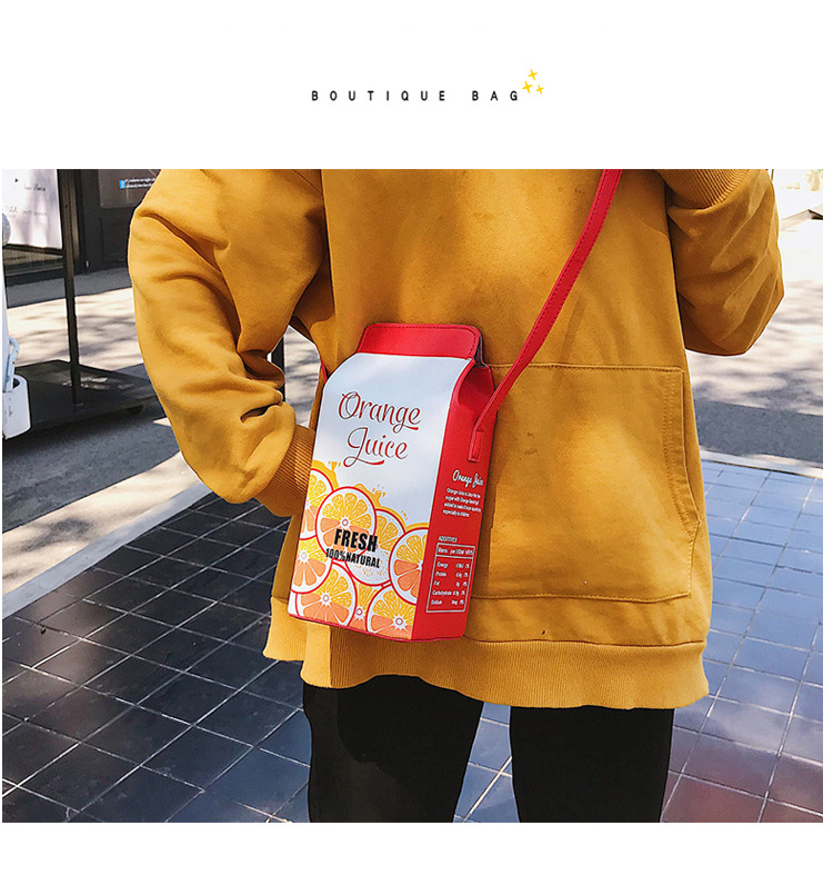 397g Weight Polyester Lining Material Magnetic Buckle Closure Type Single Shoulder Strap Strap Type Square Bag Bags Type Casual, Daily Occasion Pu Leather Material Fruit Pattern All Seasons Season Women'S Gender Cute Style Square Shape Orange, Rose Red Color Small Size Women's Small Pu Leather Square Bag Shoulder Bag 6