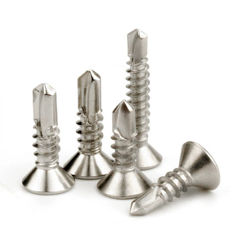 410 stainless steel cross flat head self-drilling screws countersunk head drill tail dovetail screws M4.2M4.8 drill tail screws