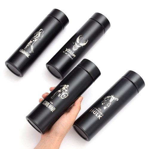 New Promotion Stainless Steel Insulated Cold Cup Business Gift Cup Venom Marvel Spider-Man Iron Man Water Cup for Men