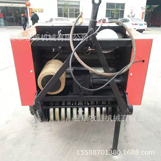 行走式稻草捡拾打捆机厂家 粉碎后麦秸打捆机 麦秸捡拾打捆机价格